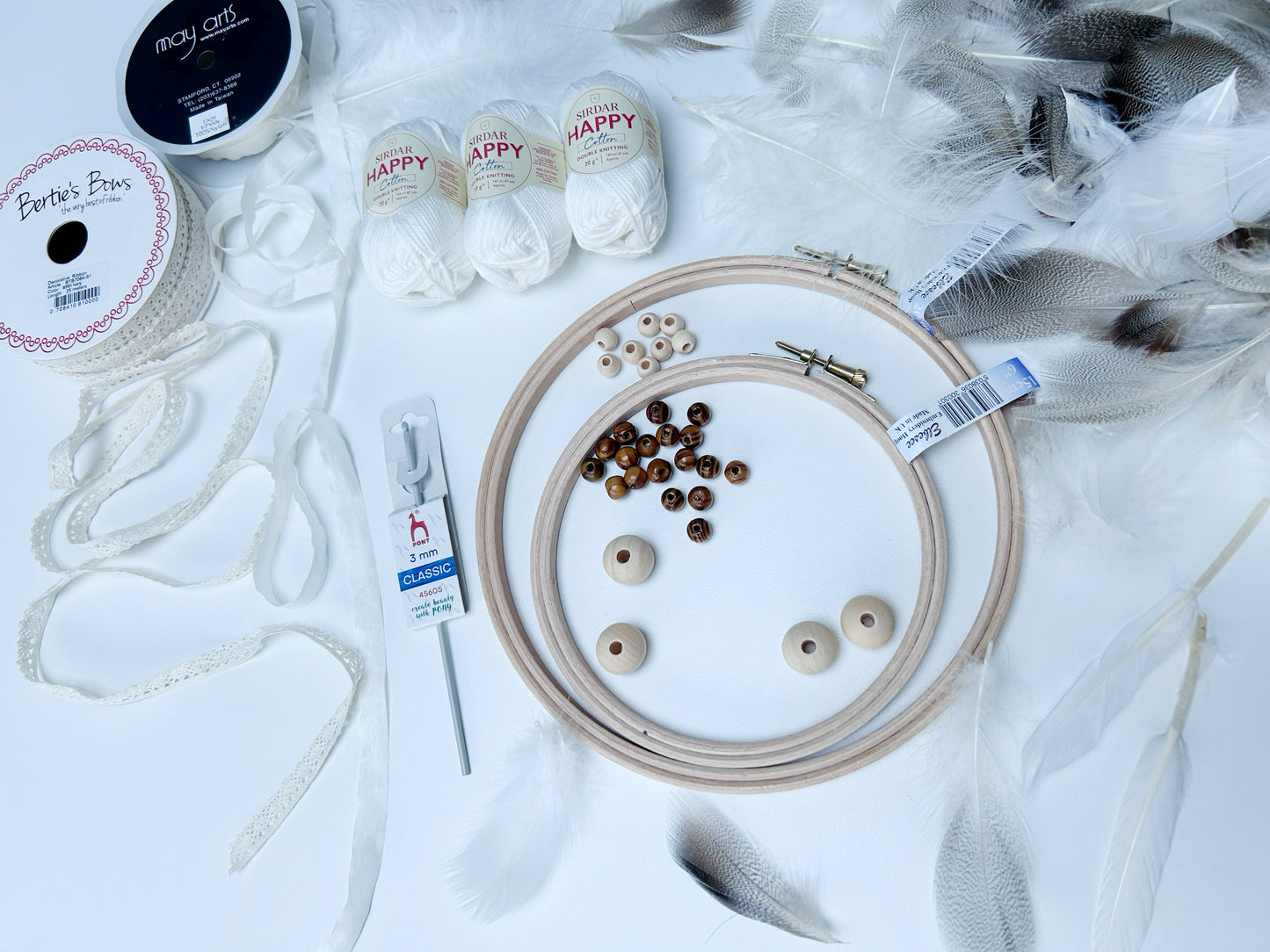 Crochet Dream Catcher Kit (Makes 4 Dream Catchers!)