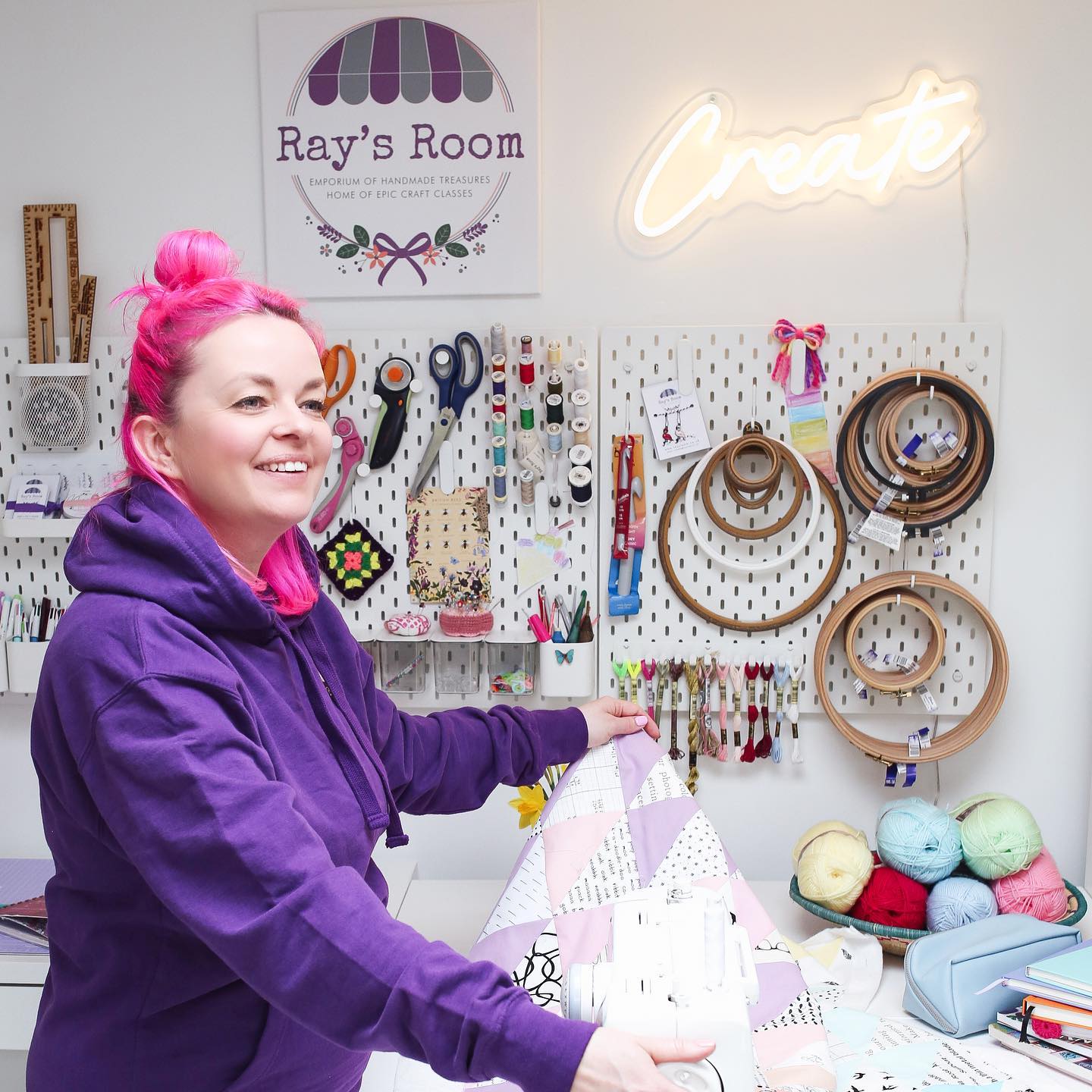 Studio Session with Tash - book by the hour - learn or build on crochet, embroidery and patchwork skills