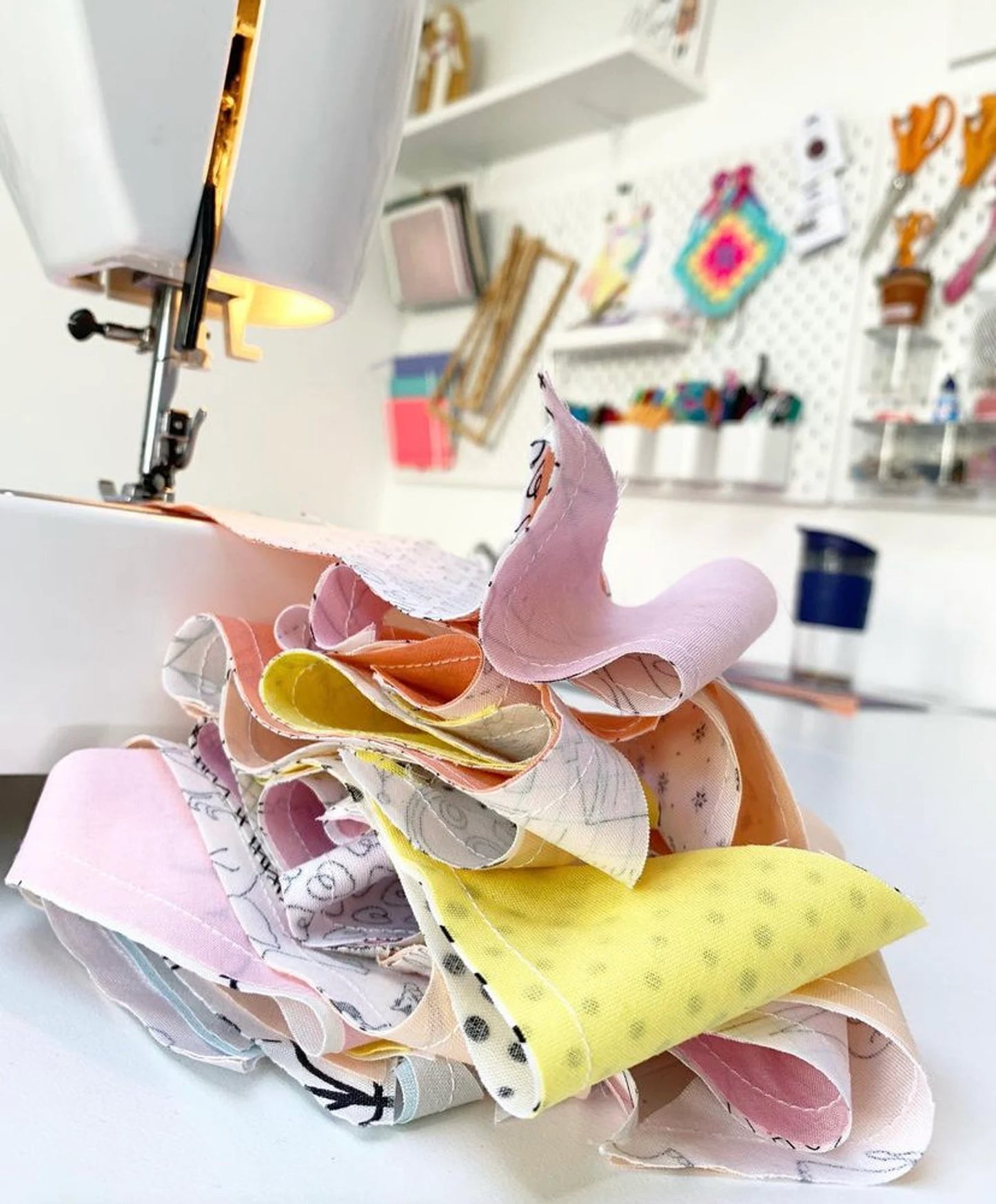 Patchwork Quilt Pastels and Monochromes