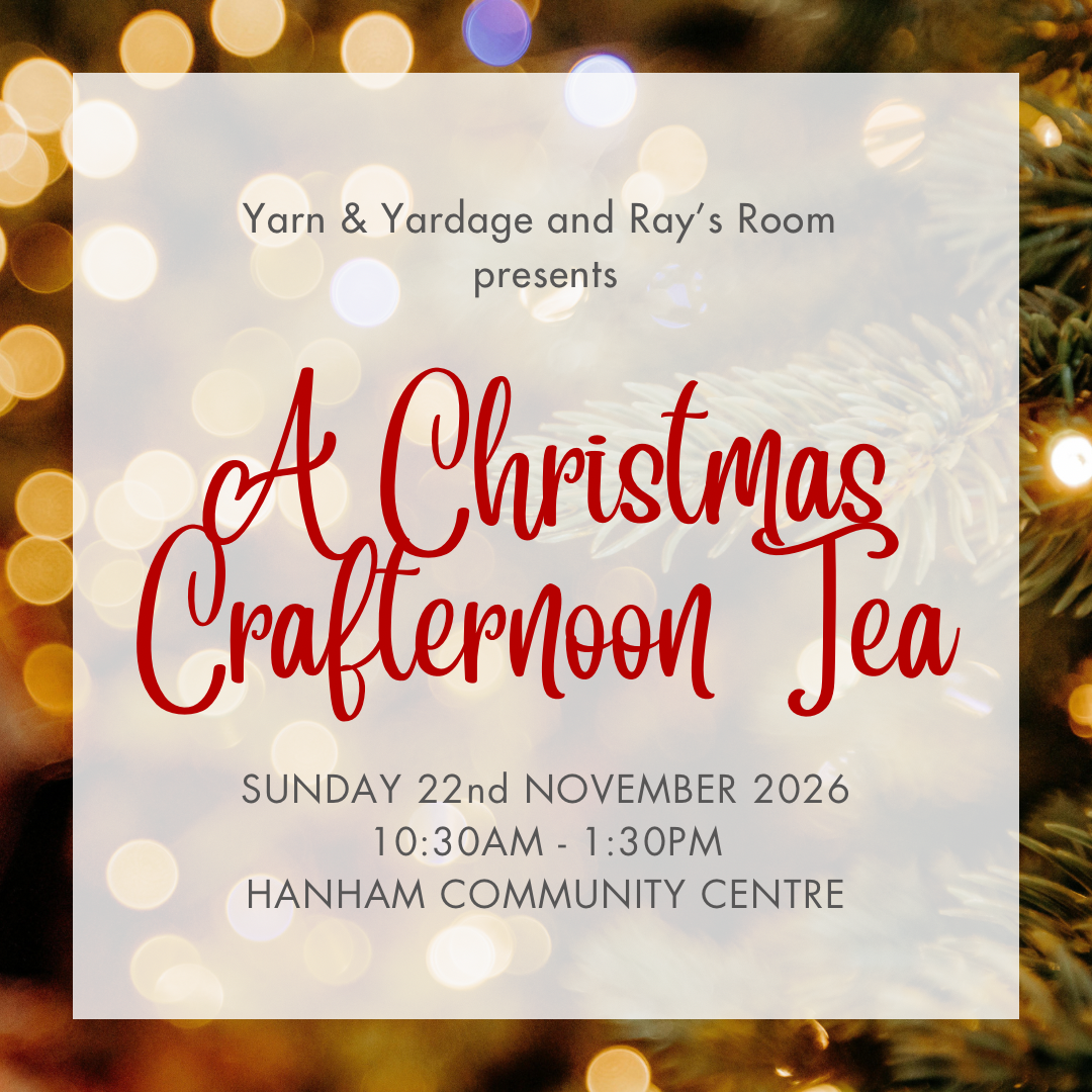 A Christmas Crafternoon Tea with Yarn & Yardage and Ray’s Room