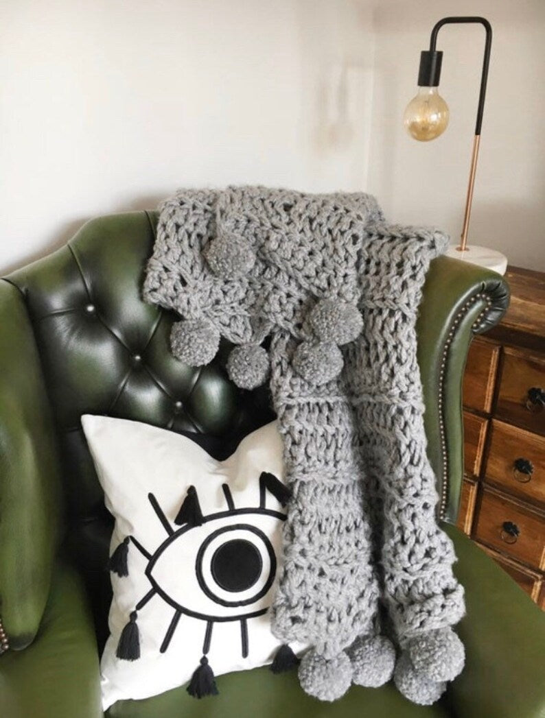 Super Chunky Pom Pom Blanket Pattern