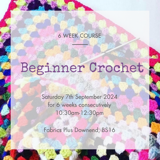 Beginner Crochet 6 Week Course - In Person