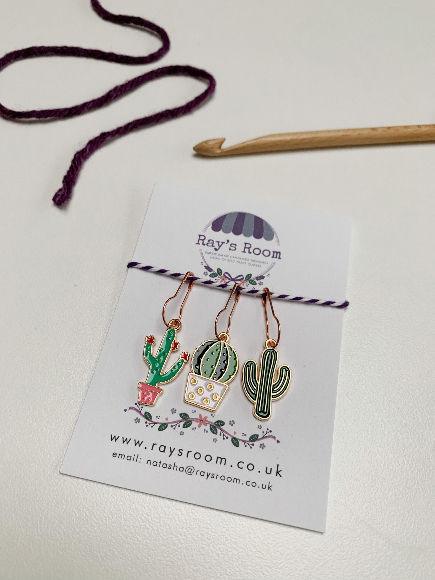 Cactus Stitch Markers