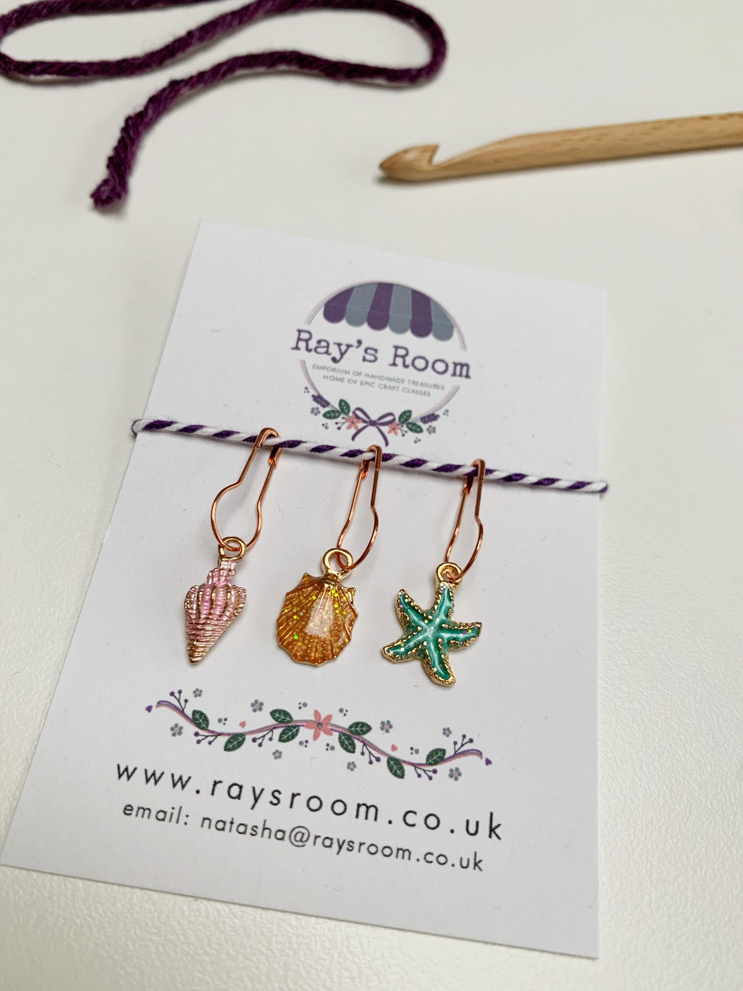 Seashells Stitch Markers