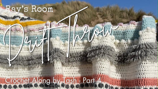 Drift Throw crochet along part 4 coastal crochet blanket