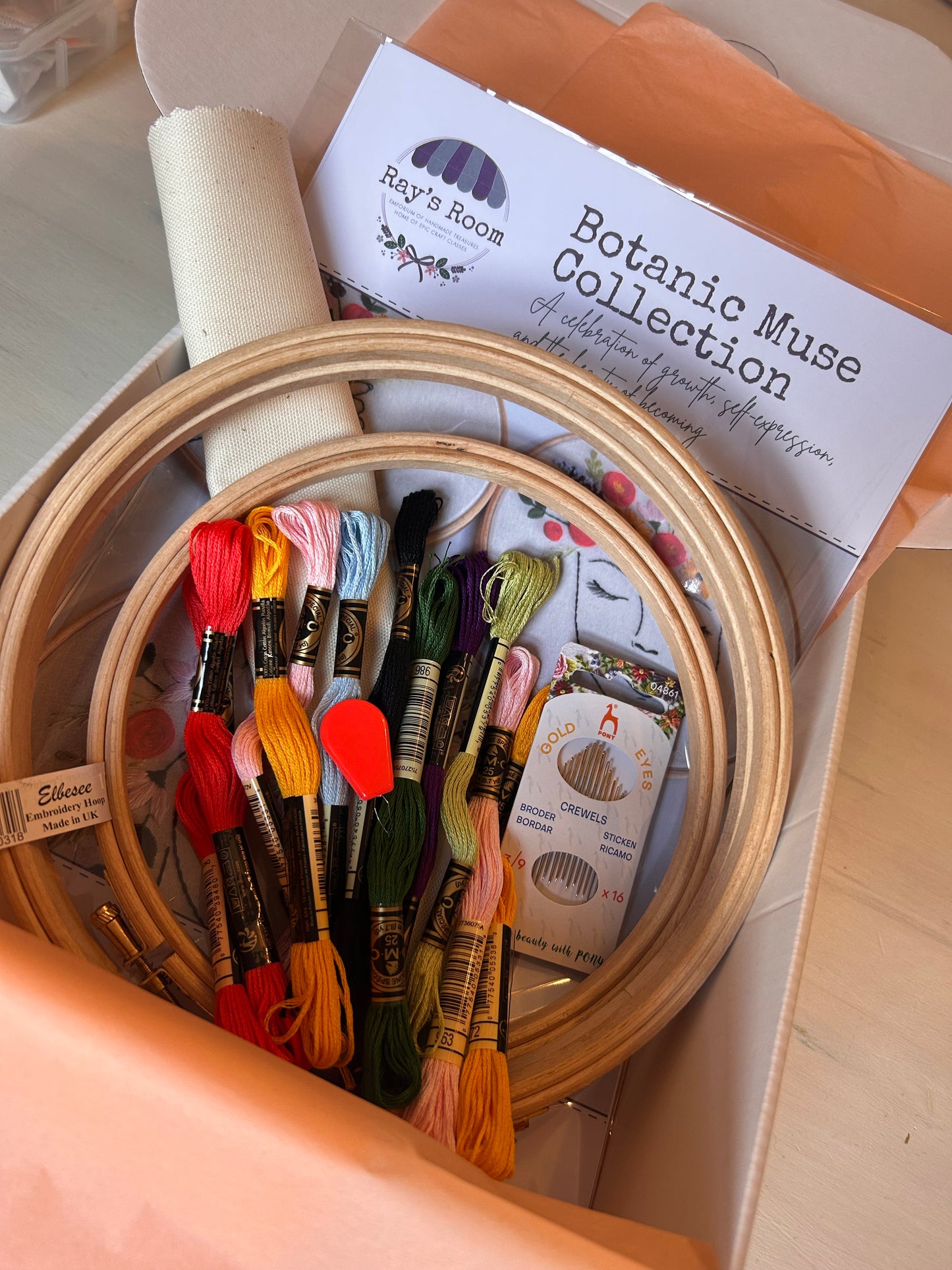 Hand Embroidery Workshop - The Botanic Muse Collection