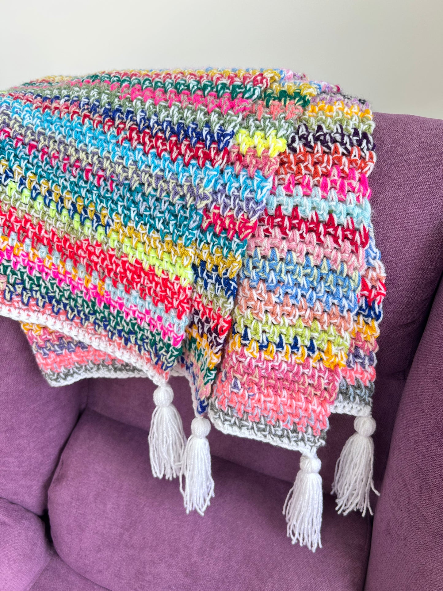 Moss Stitch Stash Buster
