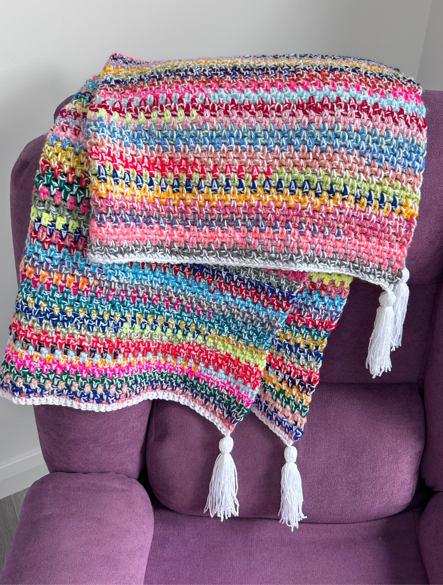 Moss Stitch Stash Buster