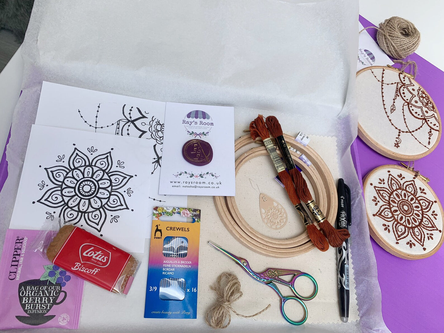 Henna Mandela Embroidery Kit