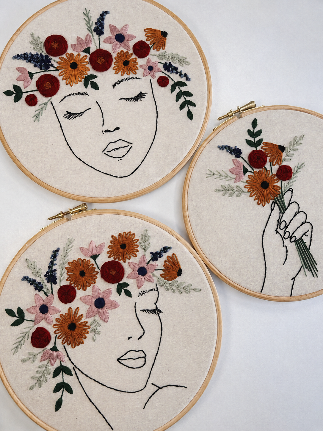 Hand Embroidery Workshop - The Botanic Muse Collection Autumn/Winter Colourway