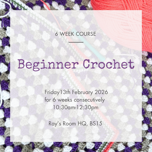 Beginner Crochet 6 Week Course - Friday - In Person