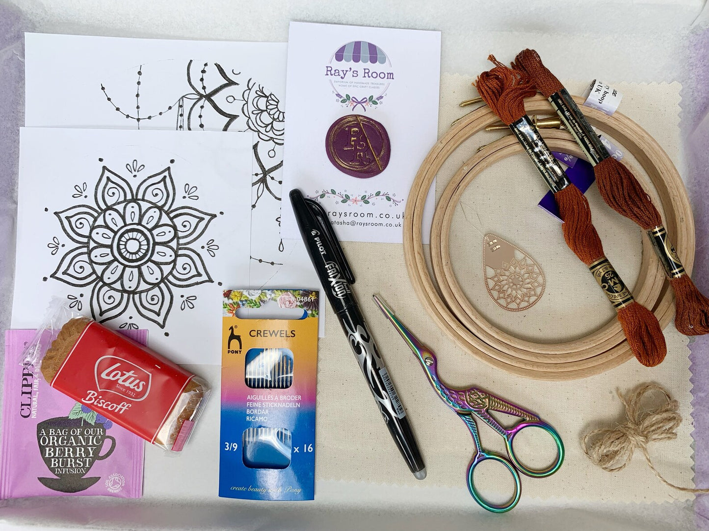 Henna Mandela Embroidery Kit