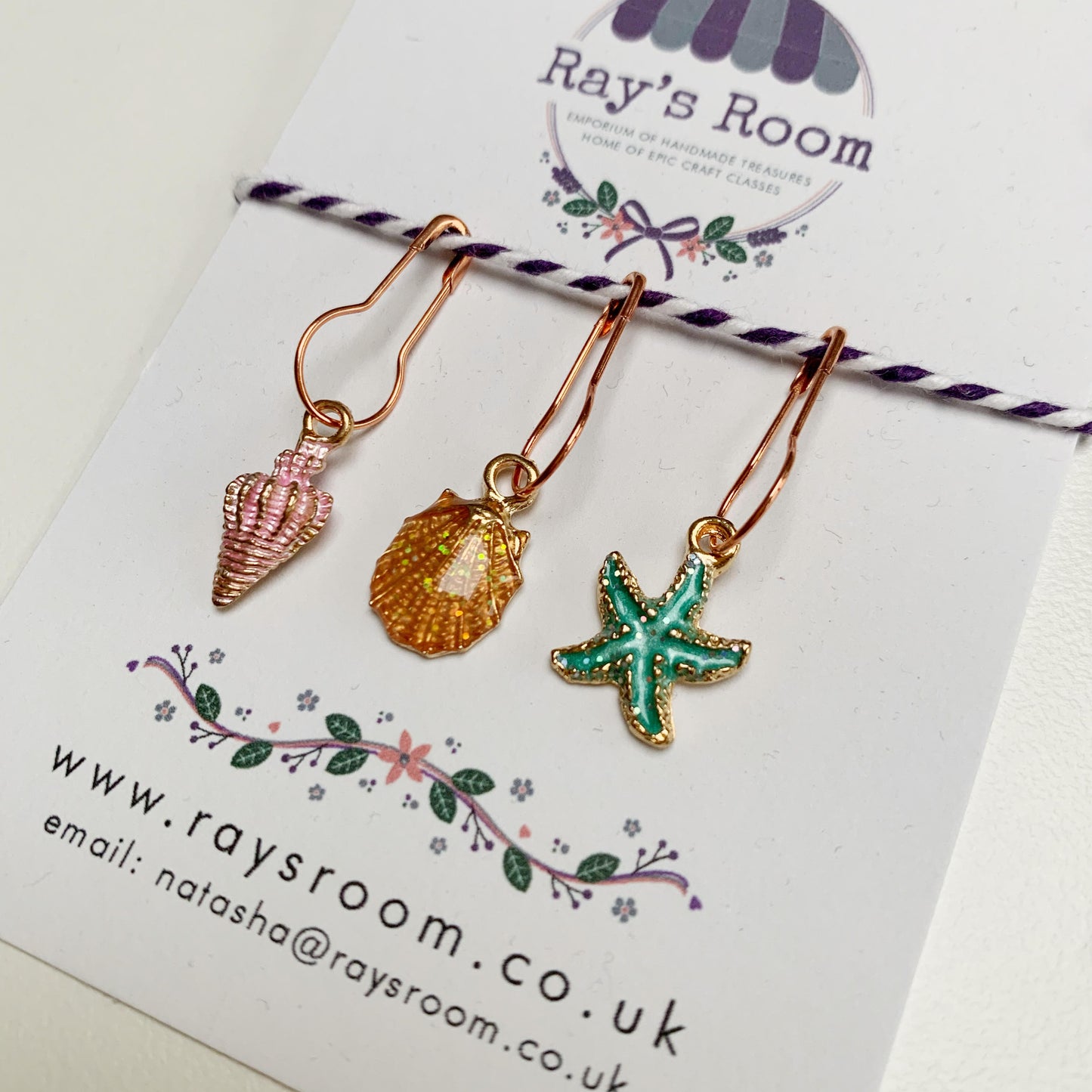 Seashells Stitch Markers